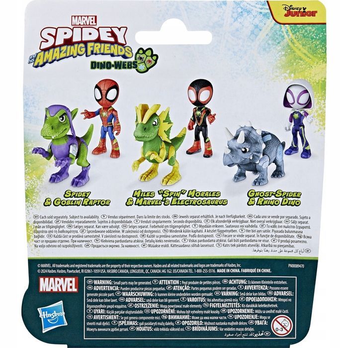 spidey i super kumple figurki miles morales i electrosaurus
