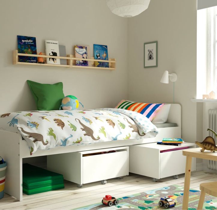 2x łózko ikea slakt z materacami sultan 90/200