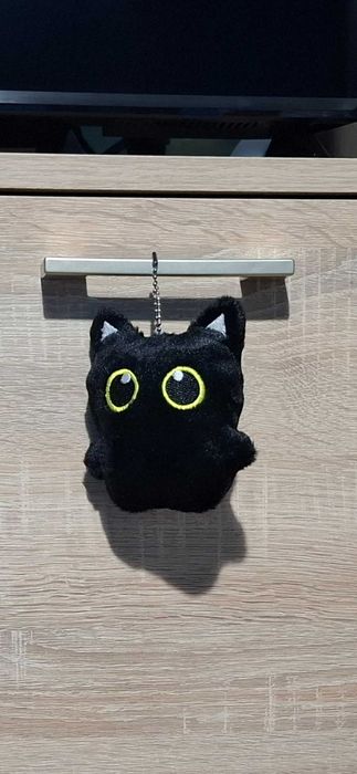 Czarny Kotek brelok 11cm