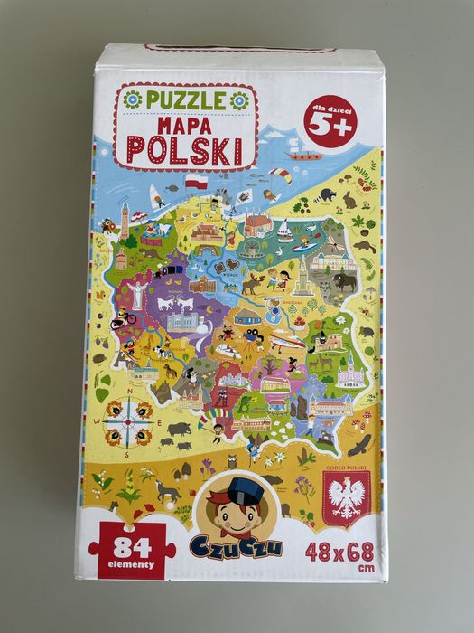 Puzzle ukladanka mapa polski czuczu