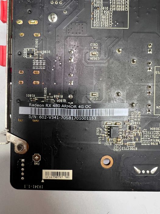 Відеокарта Radeon RX 480 Armor 4G OC