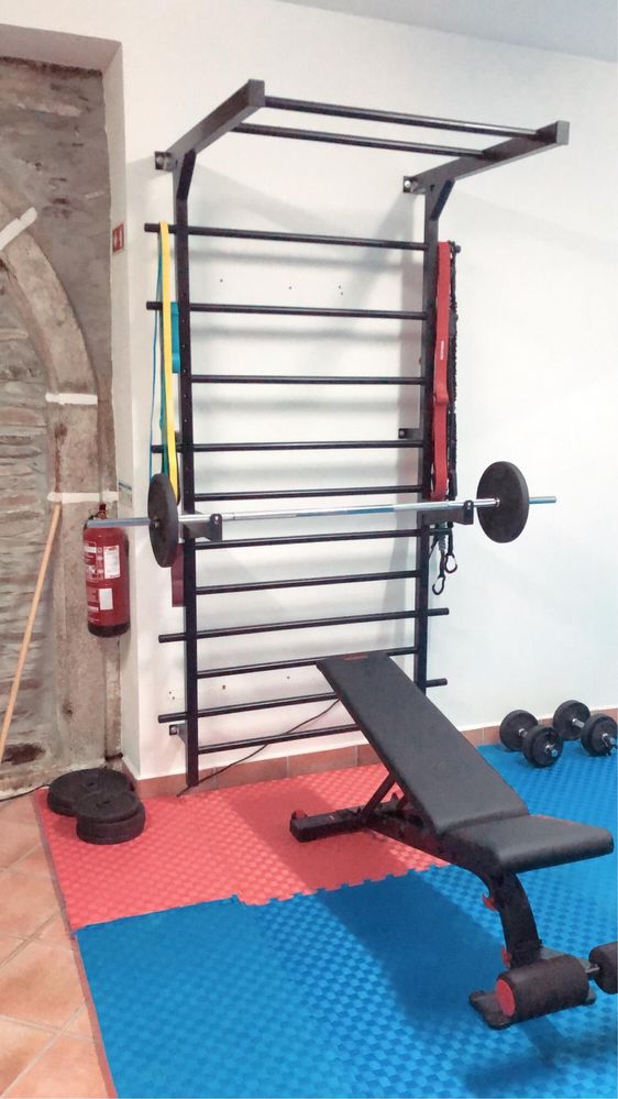 Espaldares para fisioterapia, ginásios ou homegym