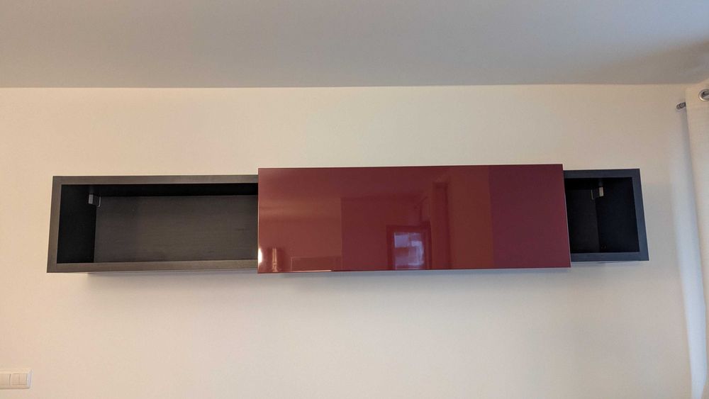 Zestaw mebli do salonu, szafka RTV, komoda, polki