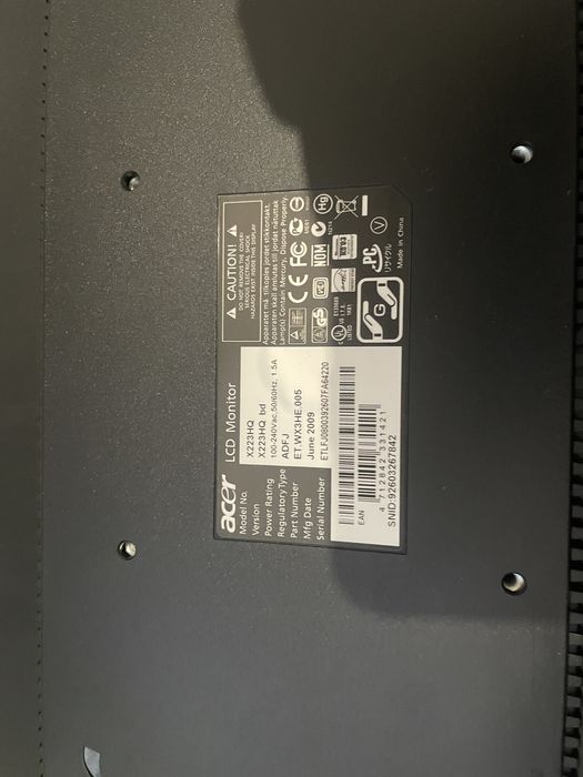 Продам монито Acer x223hq