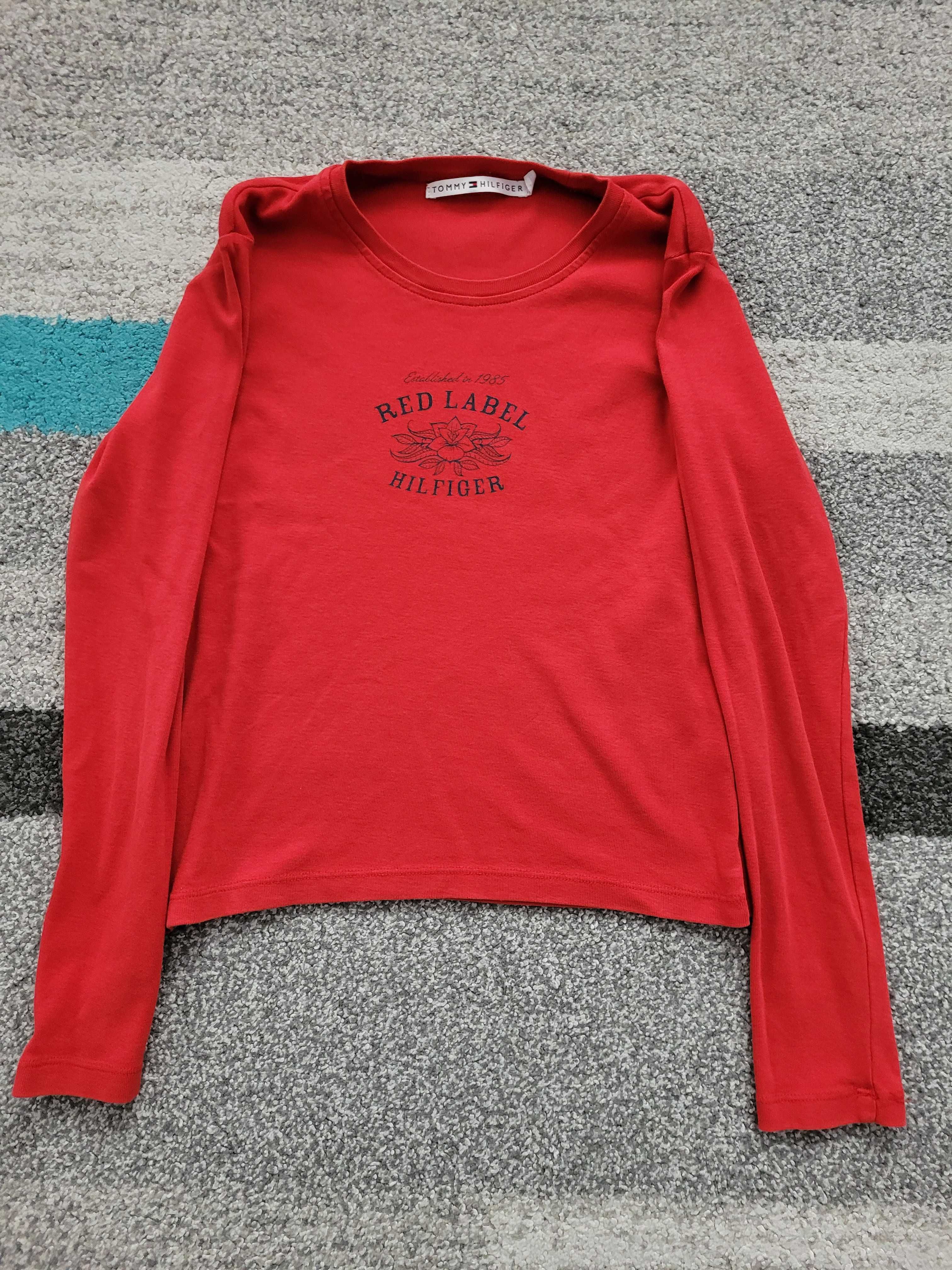 T-shirt damski Tommy HIlfiger czerwony - rozmiar S