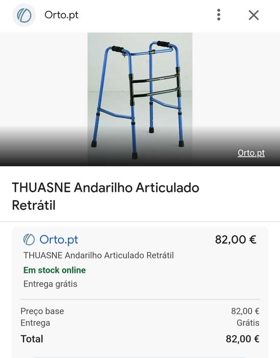 Andarilho articulado regulável em altura / Height-adjustable walker