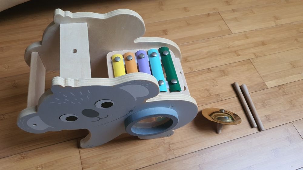 Zabawka drewniana Muzyczny Miś Koala Smiki Smyk z kartonem