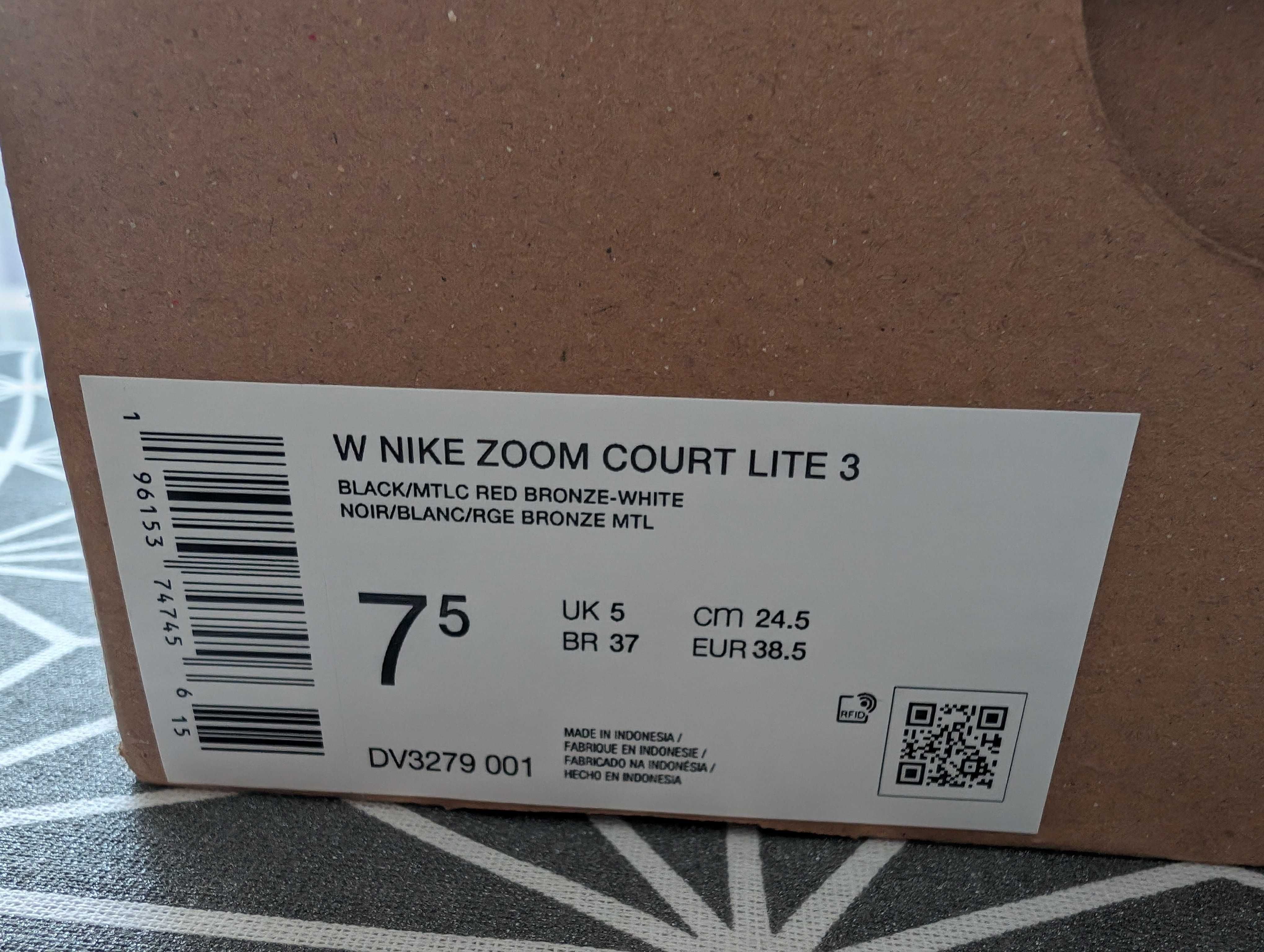 Жіночі кросівки для тенісу Nike Zoom Court Lite 3  Чорні