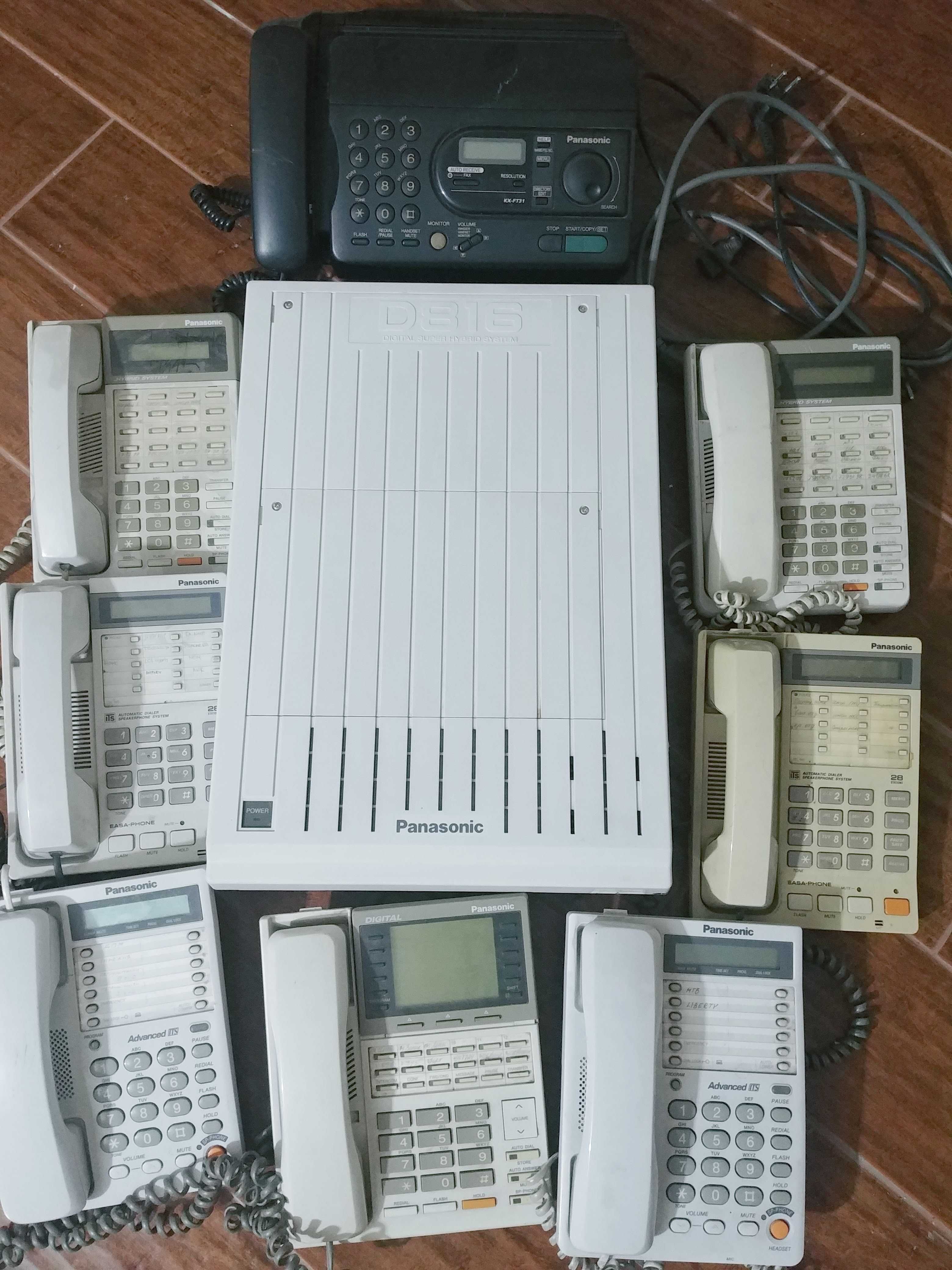 ATC Panasonic D816 Phone Hybrid System + системный блок и факс