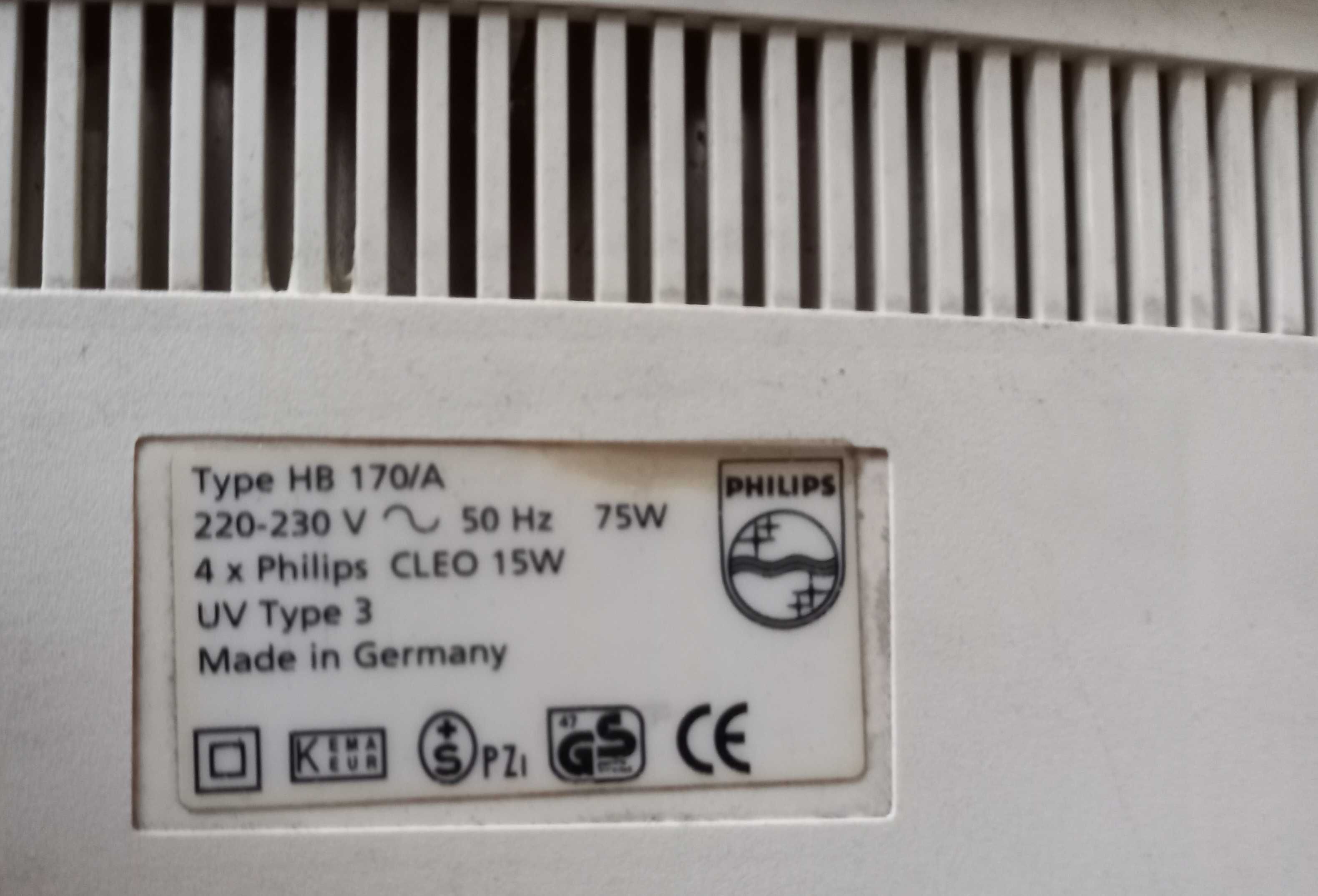 Lampa Philips do domowego solarium