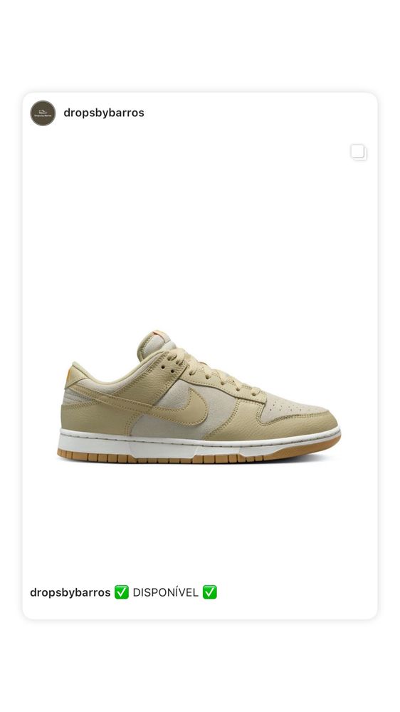 Nike Dunk Low Khaki Suede Gum