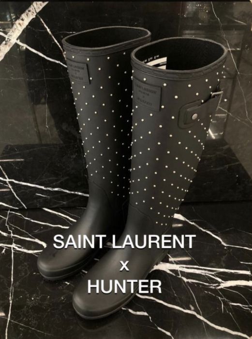 Galochas Hunter x Saint Laurent