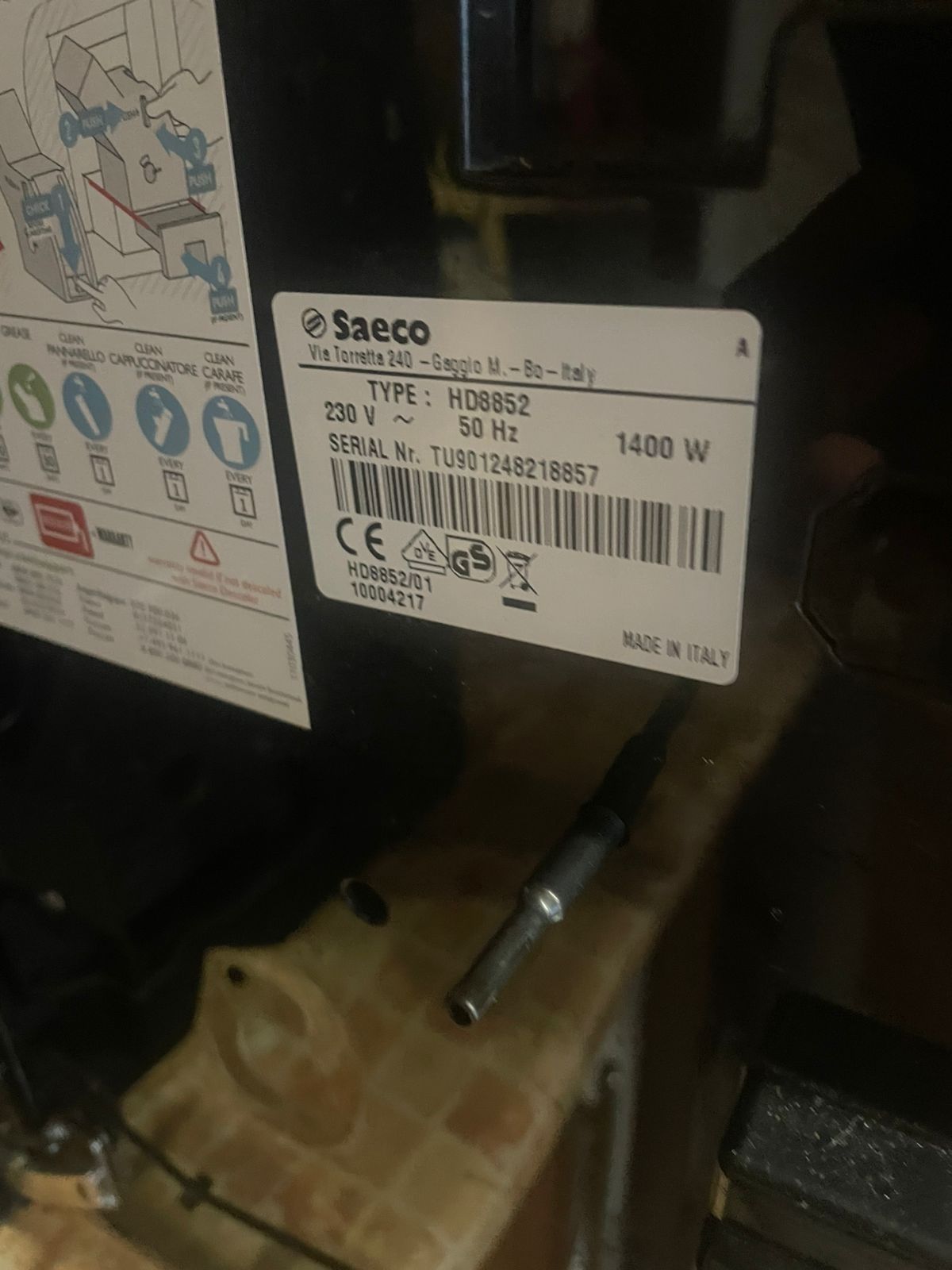 Кавовий апарат кавоварка Saeco HD8852