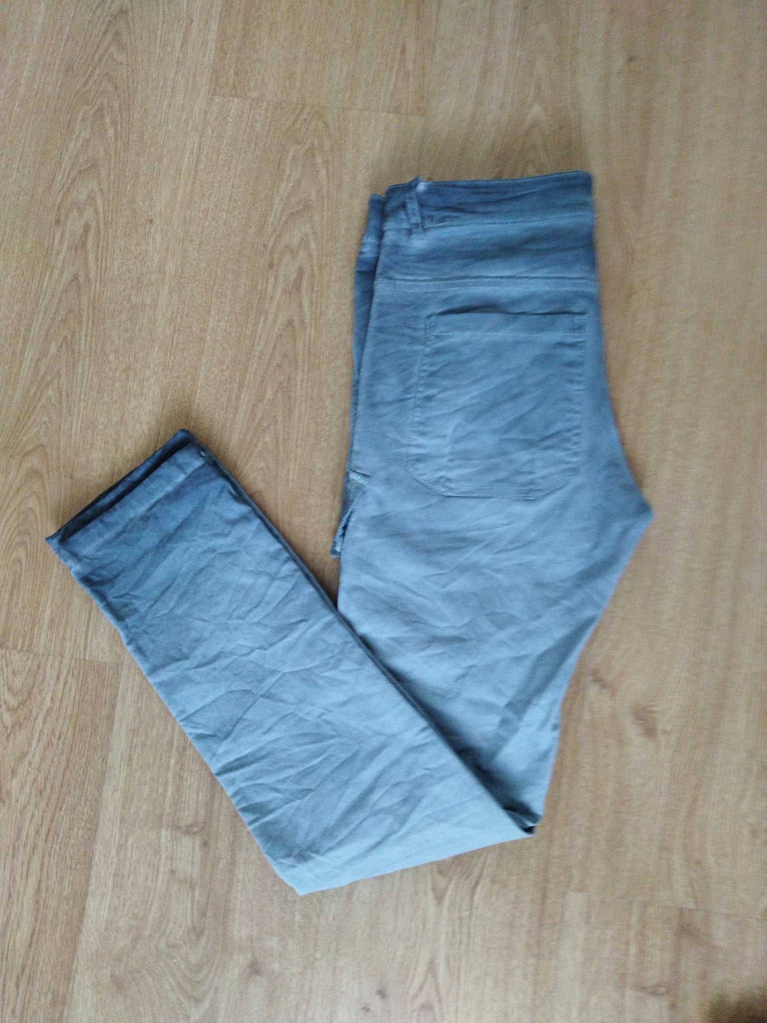 Nowe! Spodnie bojówki damskie Made in Italia r. Ś/36, k. szary