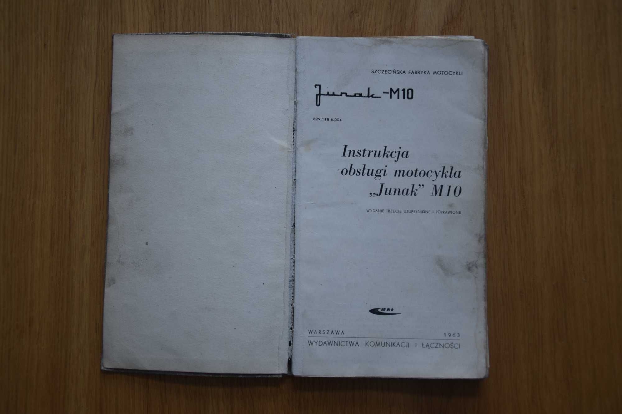 Instrukcja Katalog JUNAK M-10 1963