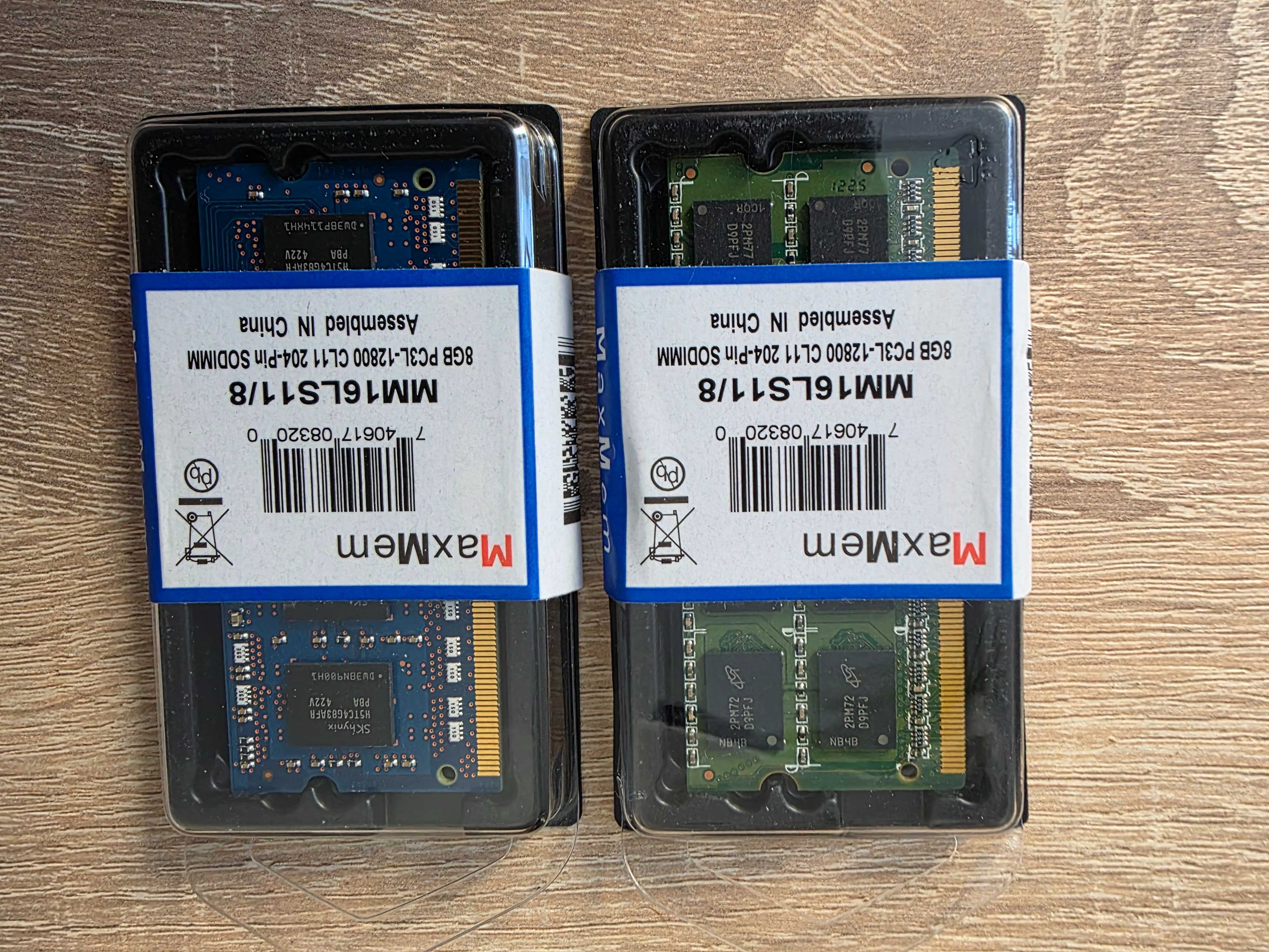 Pamięć MaxMem MM16LS11/8 8 GB PC3L 12800S DDR3 1600MHz do laptopa Nowe