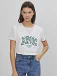 Кроп топ на флисе Bershka