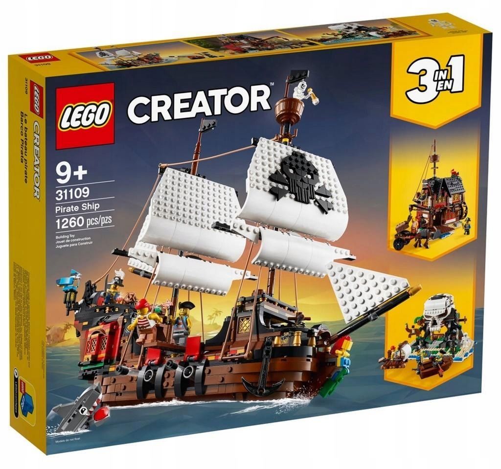 Lego Creator 31109 Statek Piracki, Lego