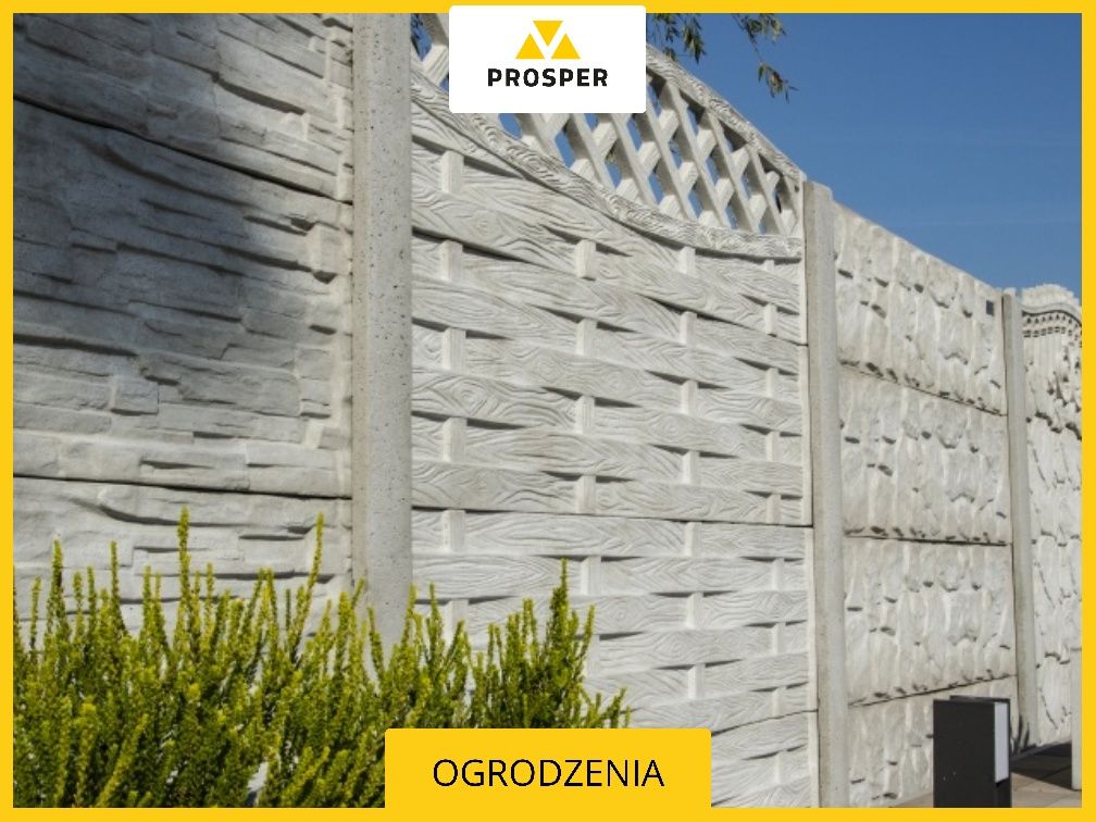 OGRODZENIA BETONOWE nowoczesne 1,5m ogrodzenie TRANSPORT HDS