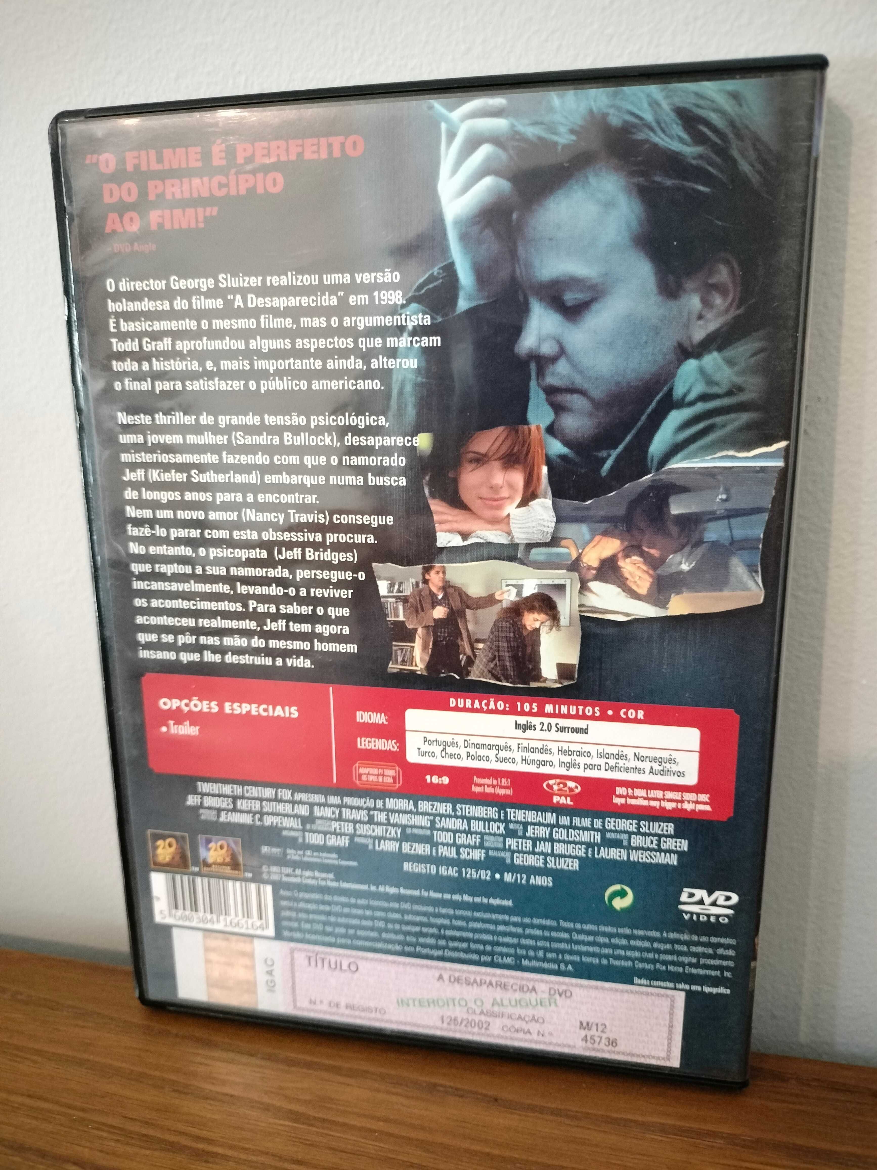 Filme DVD: A Desaparecida - The Vanishing