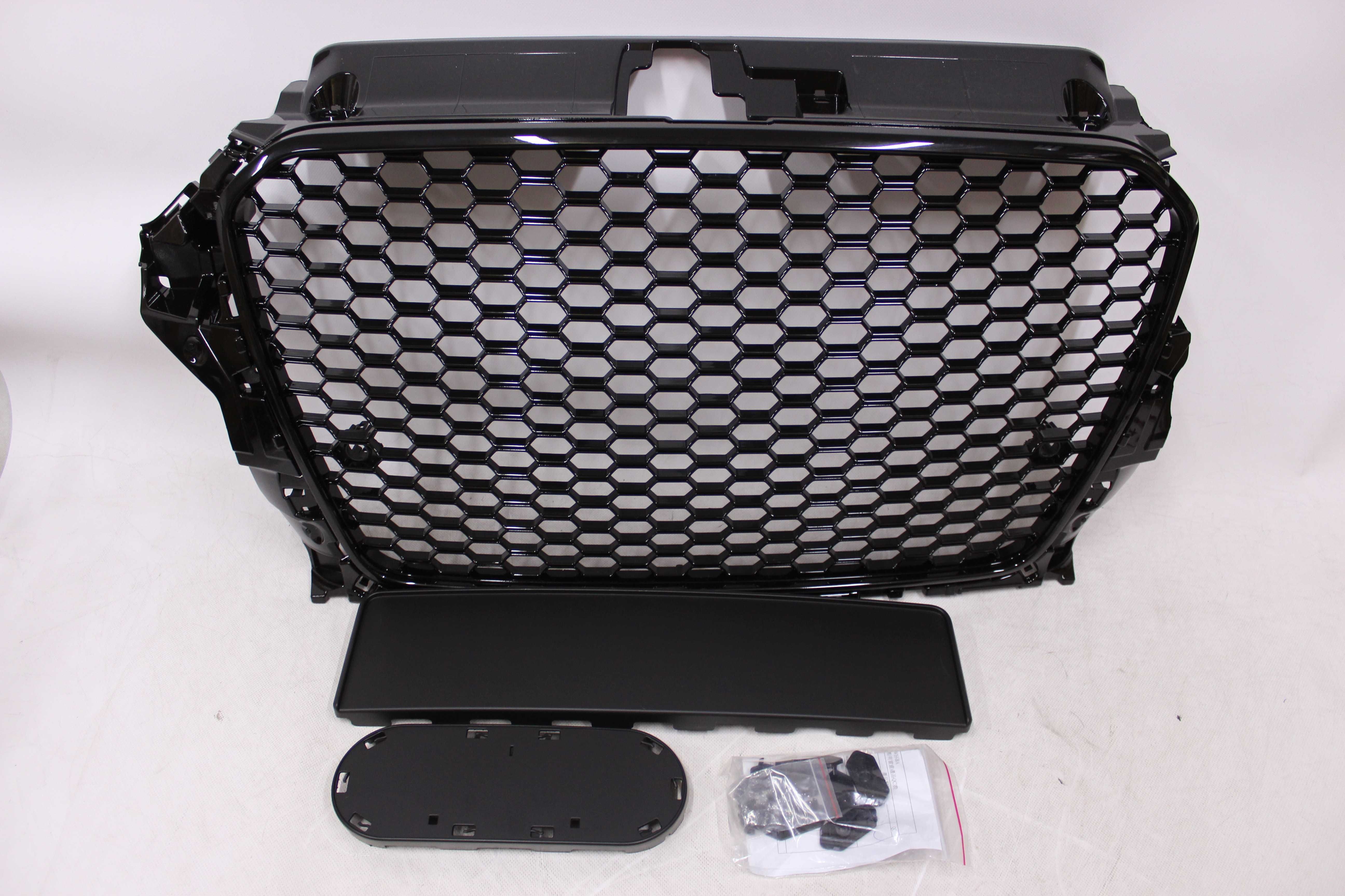 GRILL Atrapa chłodnicy AUDI A3 8V 12-16 RS-LOOK S-line Black TUNING