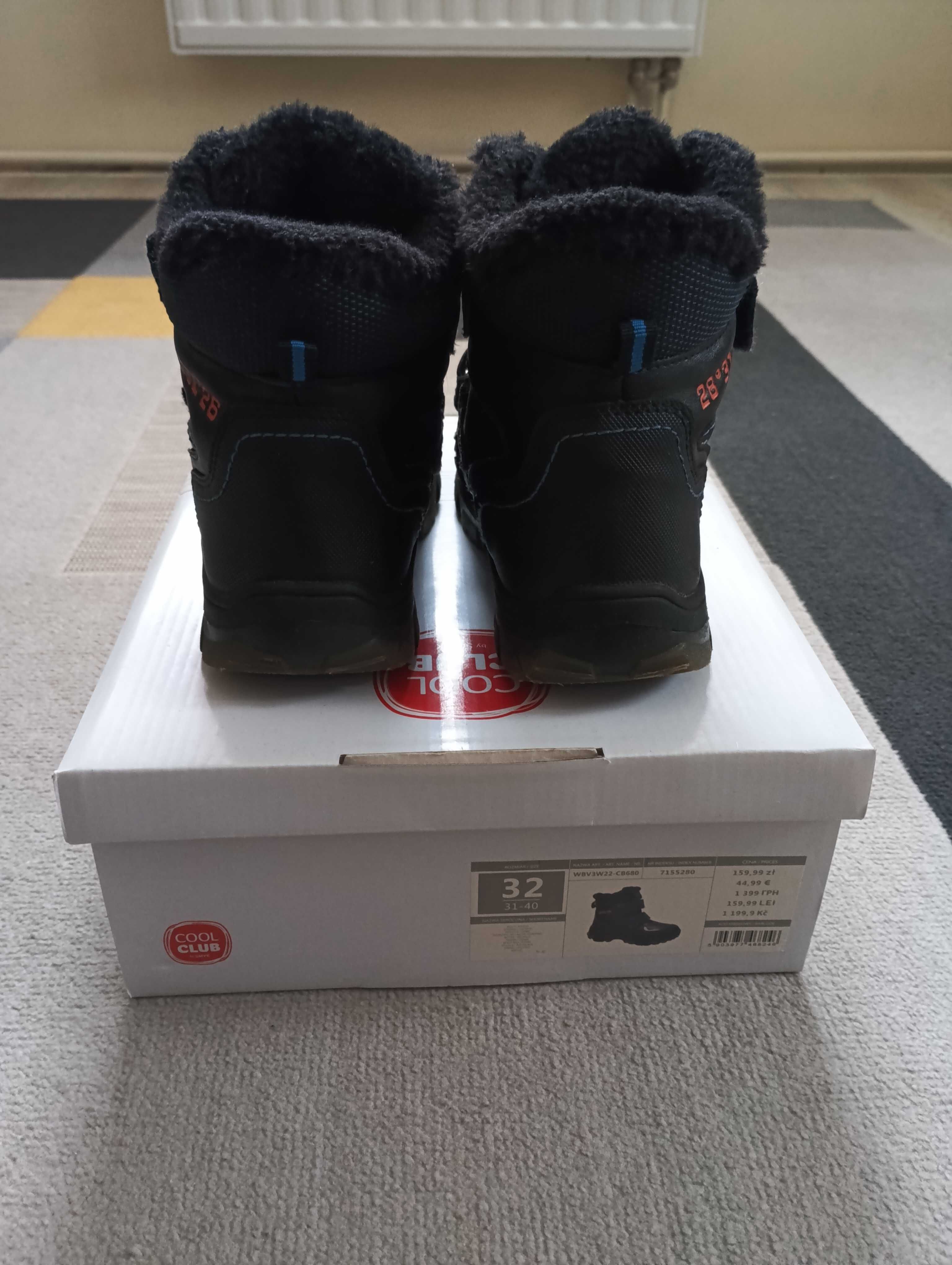 Buty zimowe chłopięce Cool Club rozm. 32