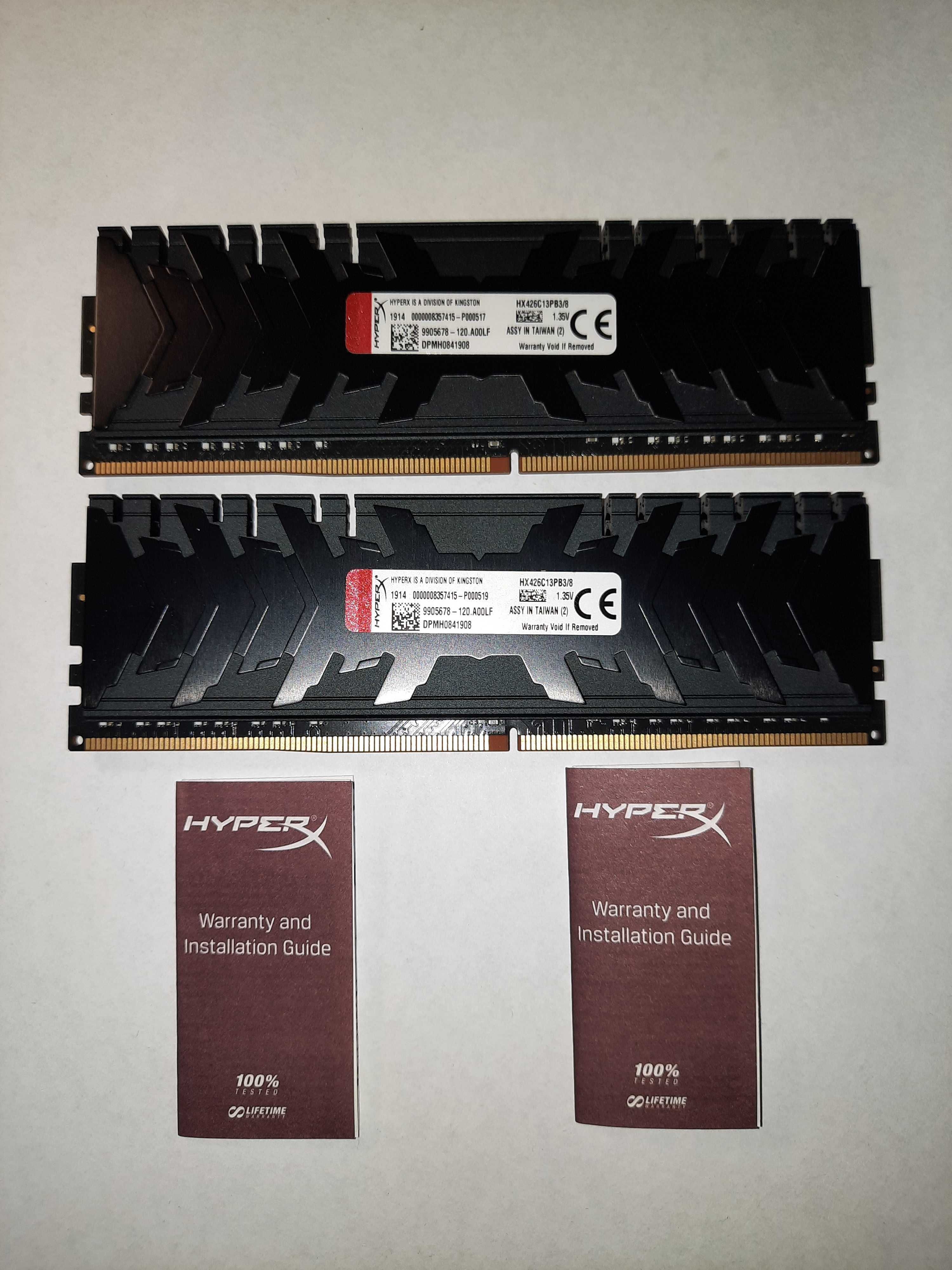 Модуль Пам'яті HyperX Predator 16 ГБ (2×8 ГБ) DDR4 2666 MHz