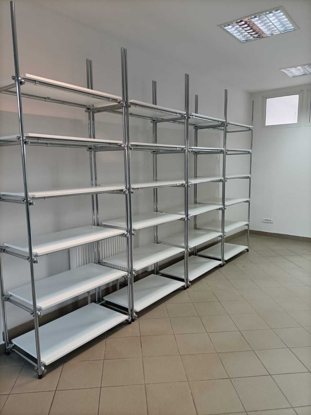 REGAŁY rurowo-kulowe z rurki chromowanej fi 25/Solidne/Łódź