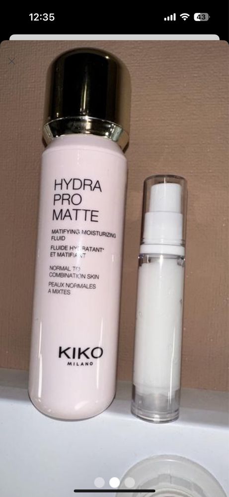 Крем-основа матова для обличчя kiko milano hydra pro matte 10 ml