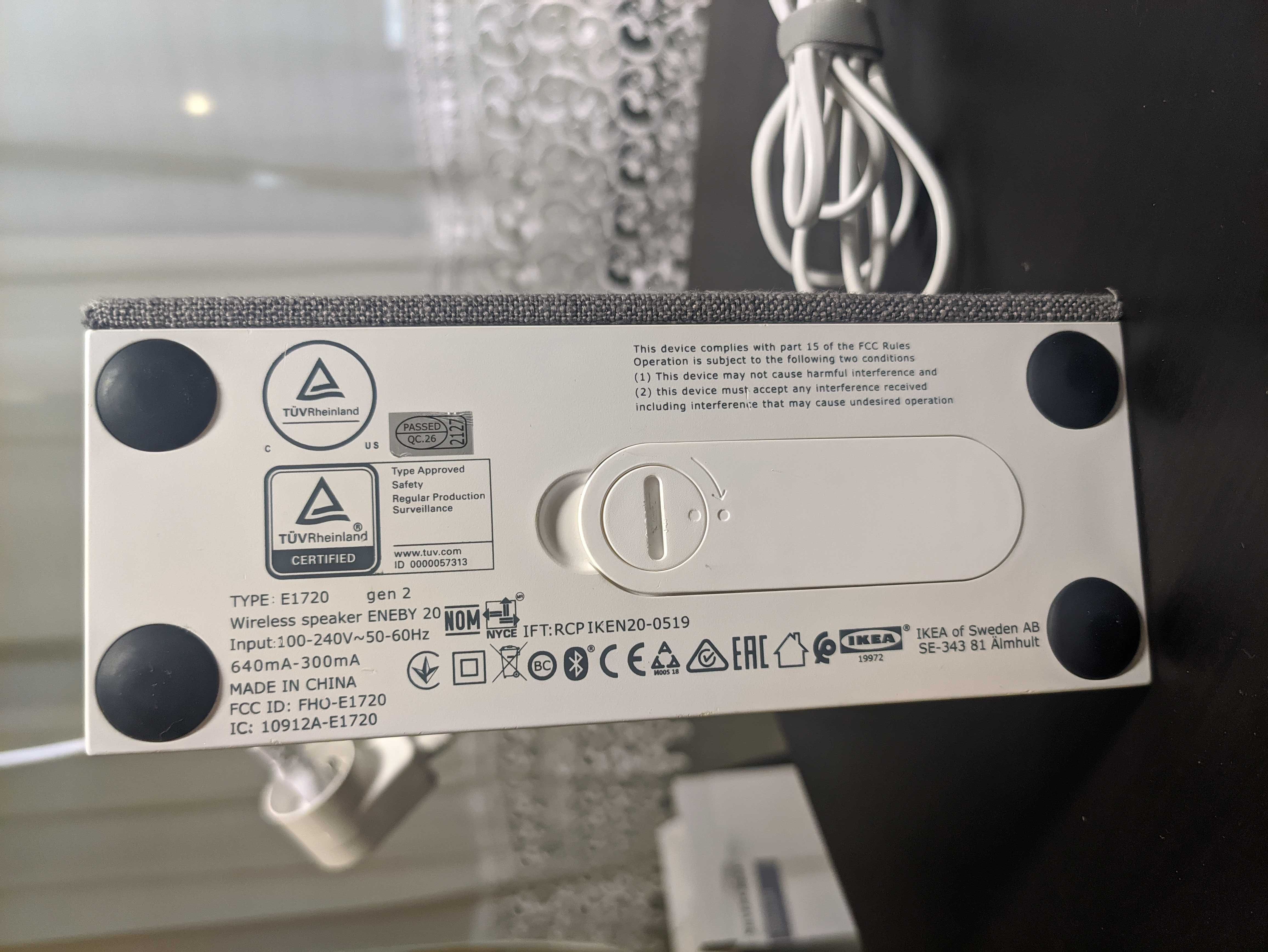 Głośnik Bluetooth Ikea Eneby akumulator 20W