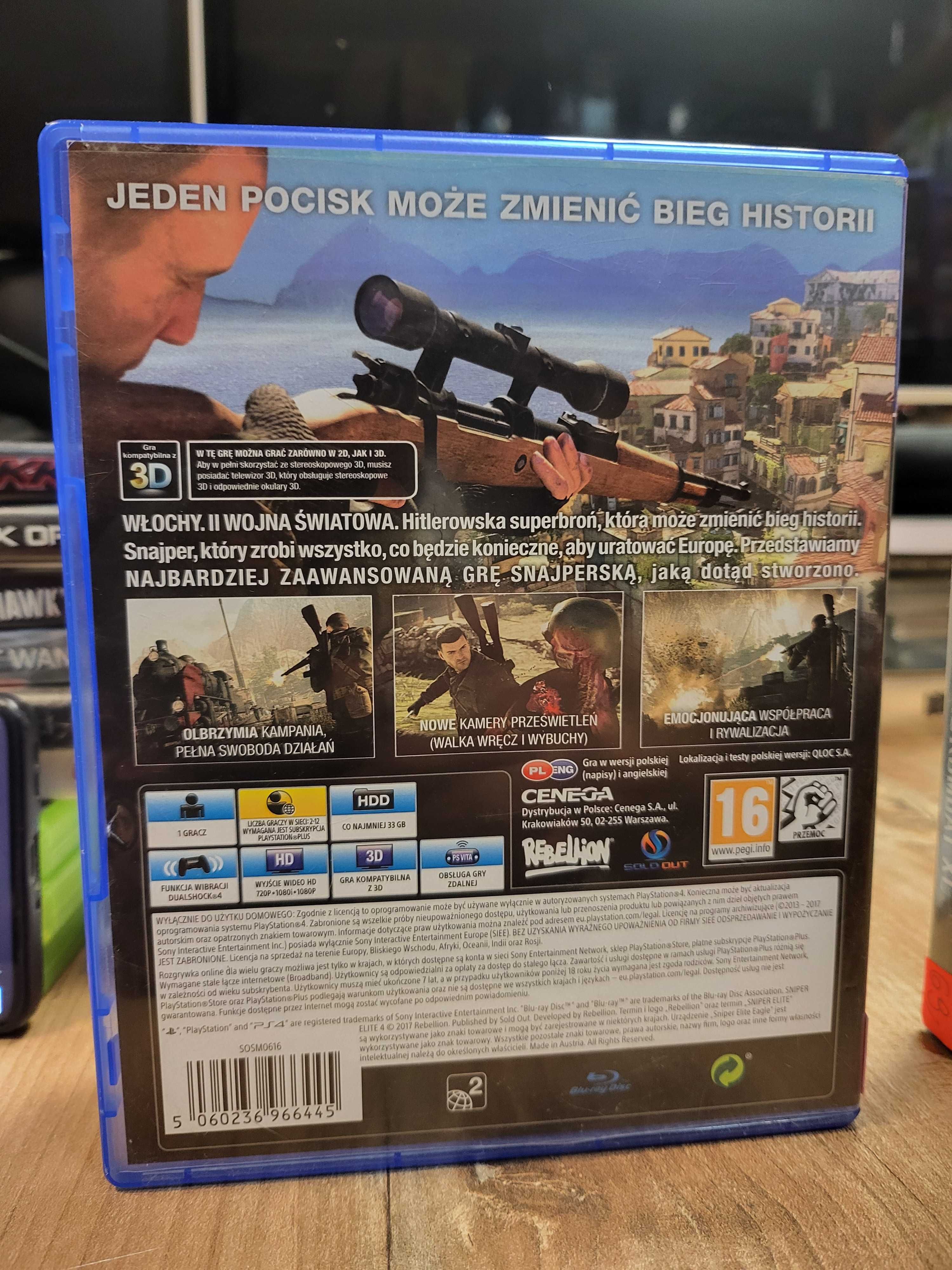 Sniper Elite 4 Sony PlayStation 4 (PS4) PS5 PL Wymiana SklepRetroWWA