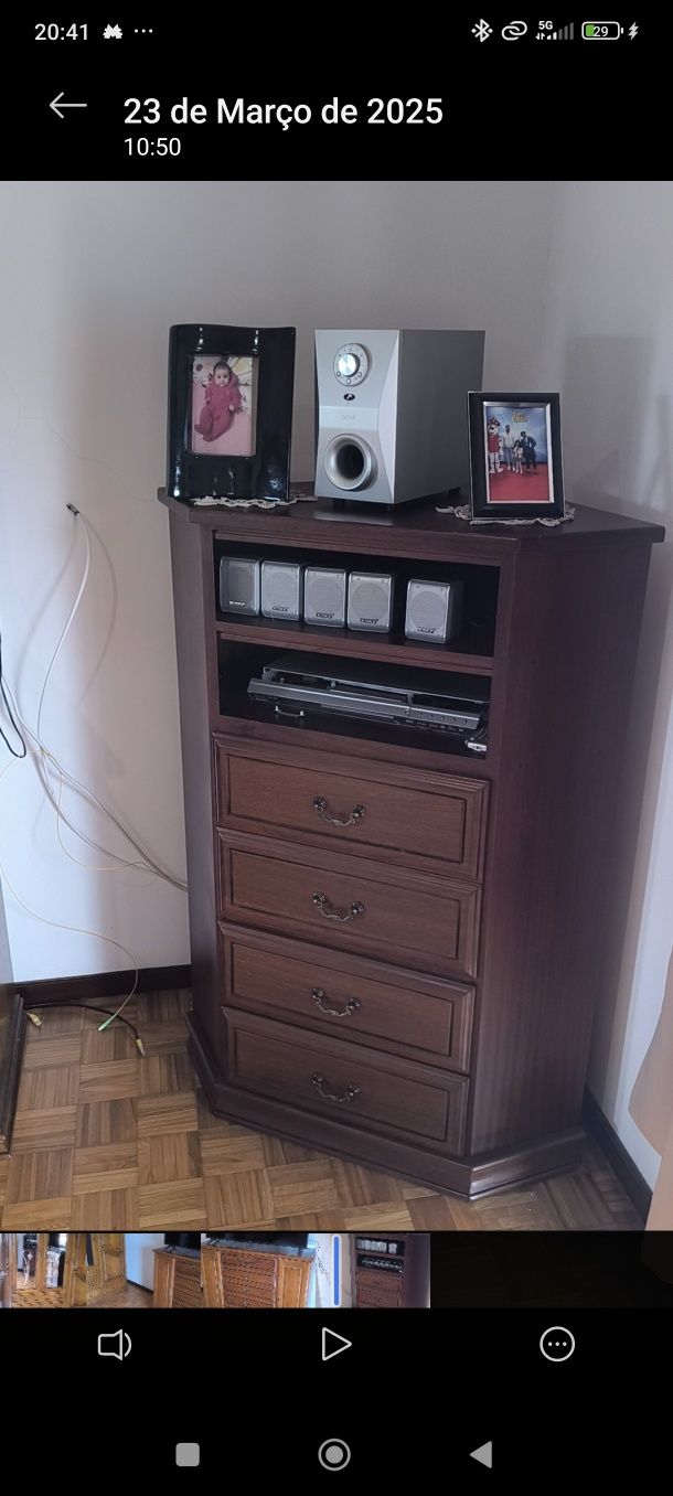 1 Quarto Completo madeira maciça como novo