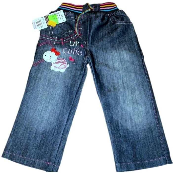Spodnie jeans z Zółwiem modne NOWE 92/98(3L)