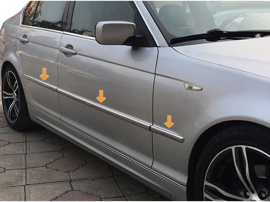 BMW 3 e46 Хром на дверные молдинги