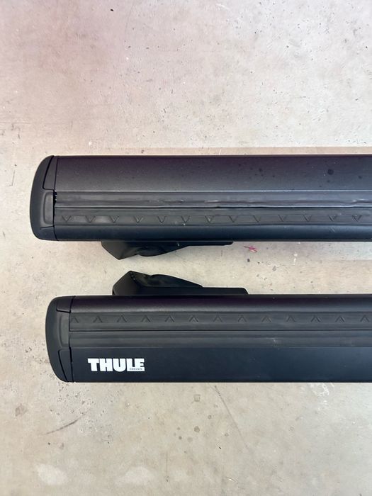 Thule Wingbar Evo 118cm preto(2) + Thule Raised Rail Evo