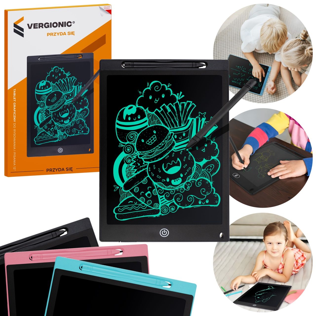 Tablet graficzny znikopis do pisania rysowania tablica rysik