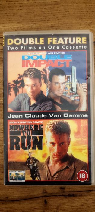 Kaseta VHS : Van Damme: Podwójne Uderzenie, Uciec, ale dokąd