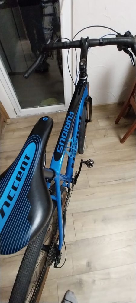 Rower gravel accent furious niebieski 1x10