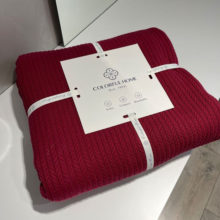 Турецьке бавовняне покривало плед нове двоспальне 220 на 240 см