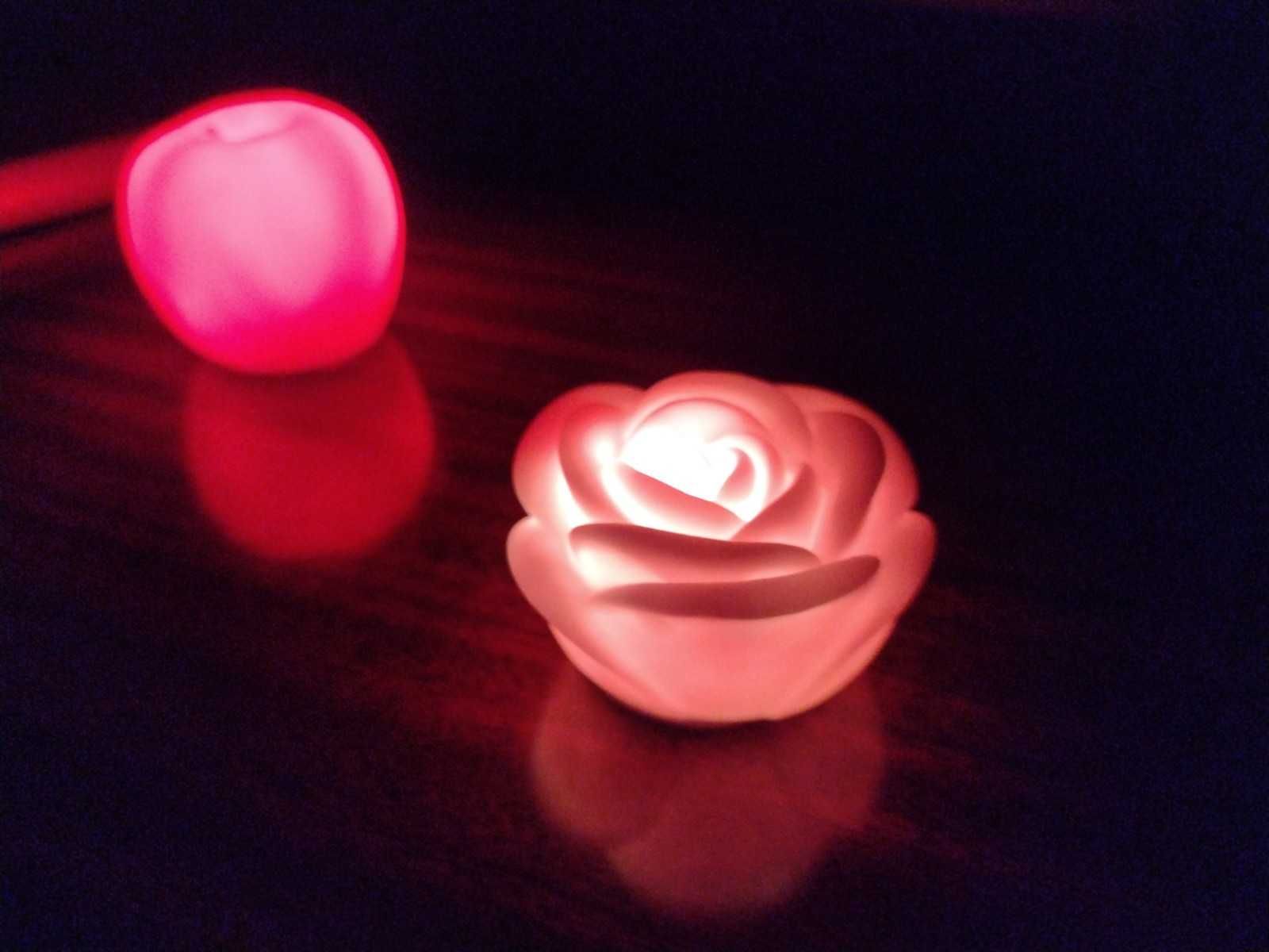 Світлодіодний світильник, нічник - троянда, яблуко, різнокольоровий