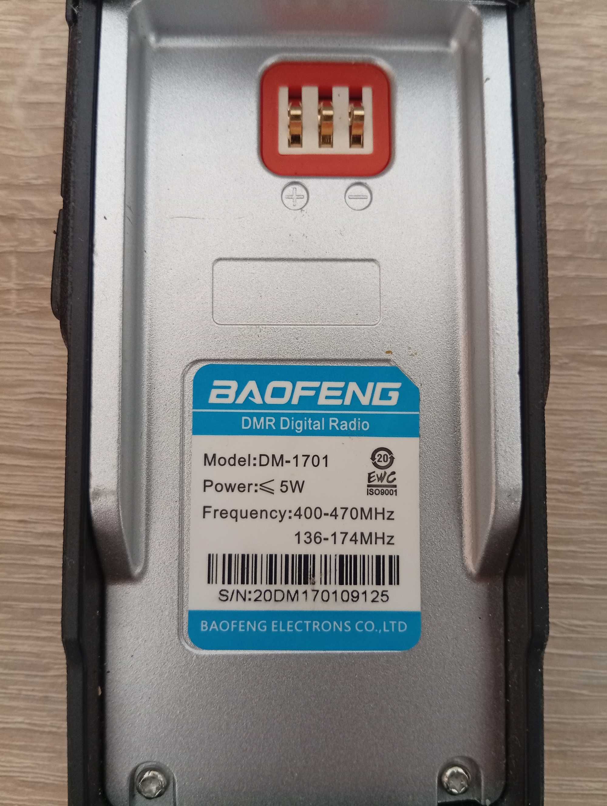 Baofeng DM-1701 DMR OpenGD77 + kabel do programowania
