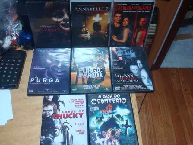 13 dvds originais terror,Screamers 2 a caçada,carrie