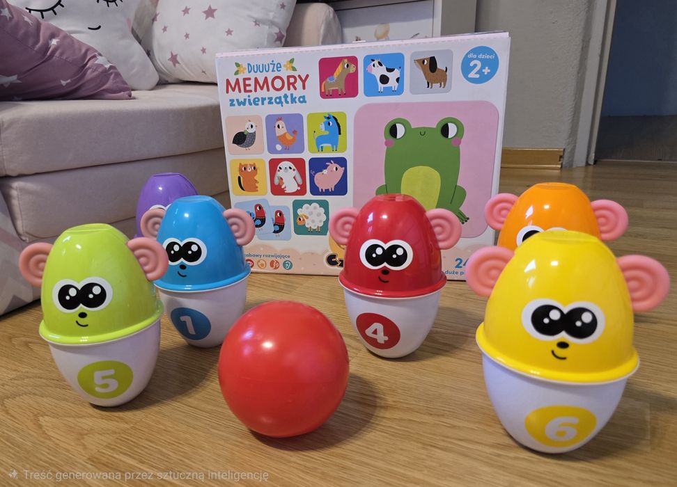 Memo + kręgle = prezent dla 2 latka