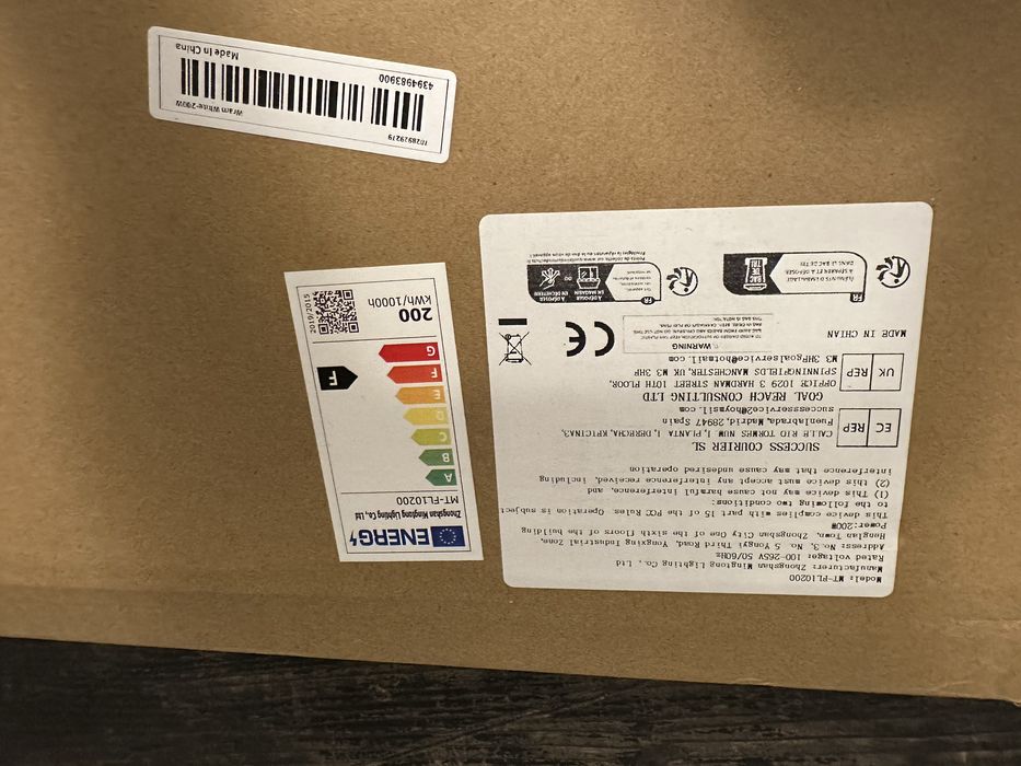 Halogen Led 200w Naświetlacz Lampa IP66 19 tyś lm