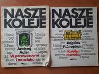 2 książki Nasze Koleje - Kolejka marecka, W parowozowni i na szlaku