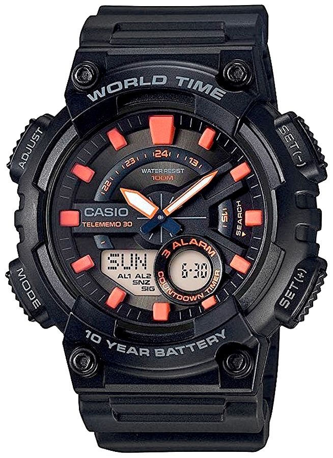 zegarek męski casio gerton aeq-110w-1a2vdf + box