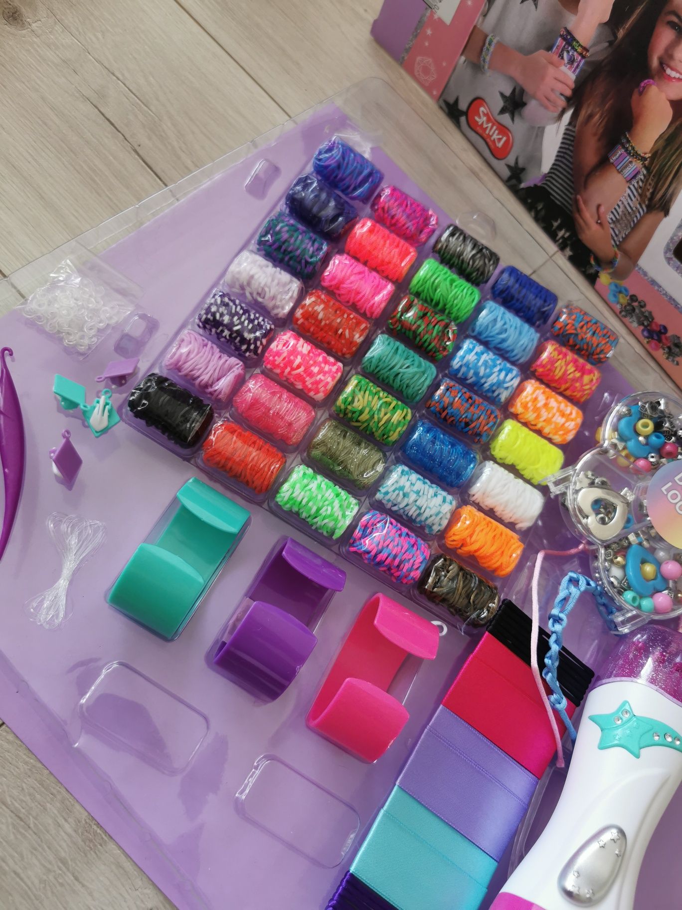 Smiki, Stylo, zestaw do robienia bransoletek z maszynką smyk 5+