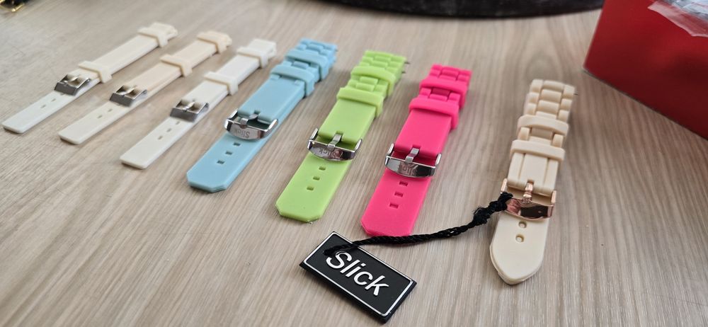 Braçaletes caucho Slick 20mm e 14mm