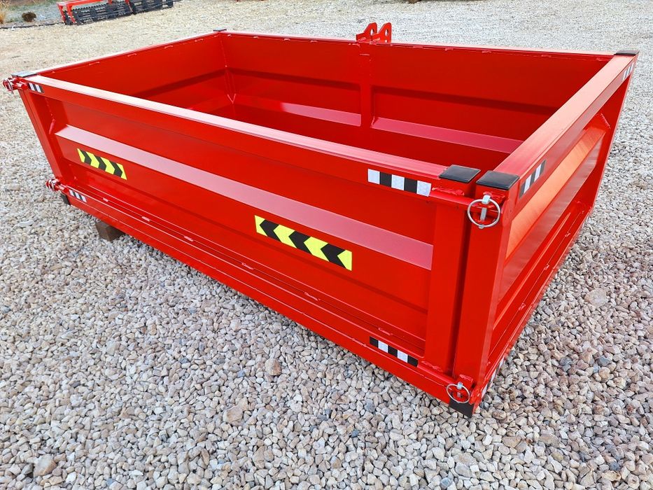 Skrzynia transportowa do ciągnika minitraktorka przyczepka zawieszana