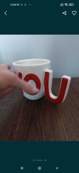 Duży kubek I Love You Home&You Walentynki